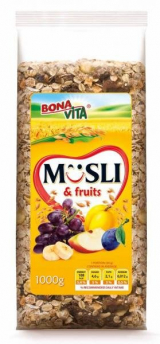 muesli and fruit sprinkled Bonavita