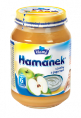 snack with apples and yogurt Hamánek