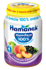 snack with peach and elderberry HappyFruit Hamánek