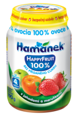 snack with strawberries and apricots HappyFruit Hamánek
