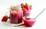 strawberry jam in a glass Victus