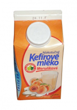 Kefir low-fat milk apricot