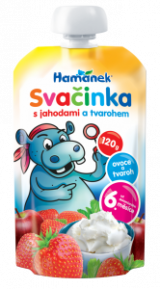 snack with strawberries and cream cheese Hamánek