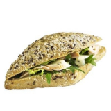 sandwich with roasted salmon CrossCafe