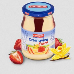 Cremaviva extra vanilla strawberry Ehrmann