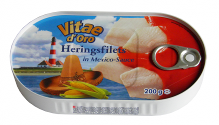 Heringsfilets in Mexico-Sauce