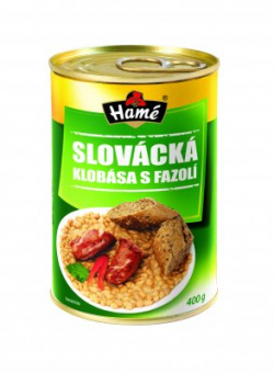slovácká sausage with beans Hamé